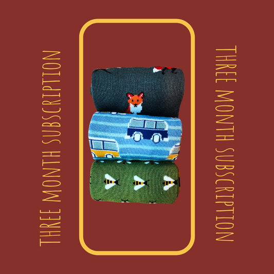 Mr Sparrow Sock Gift Subscription (3 Month Subscription for Him)