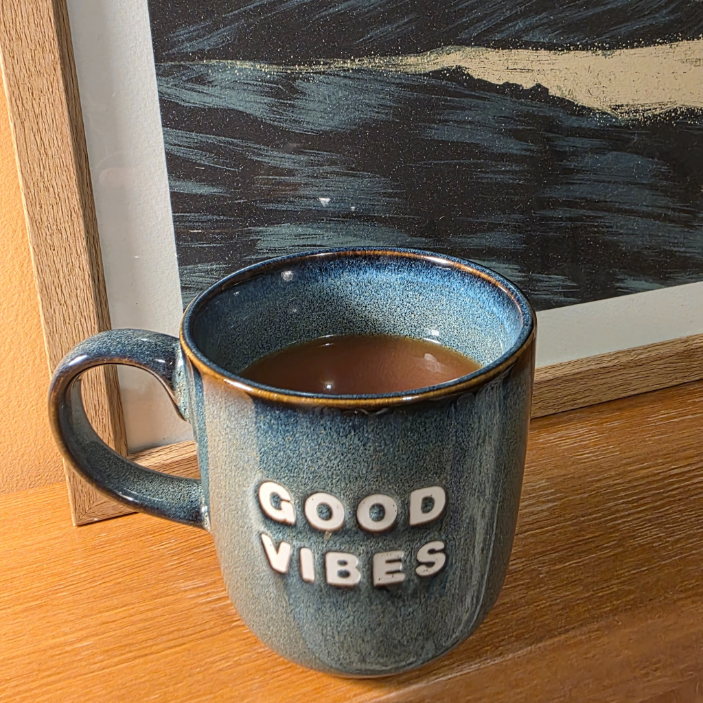 Good Vibes Reactive Glaze Mug