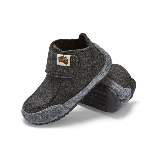 Gumbies Quokka Charcoal & Grey Slippers