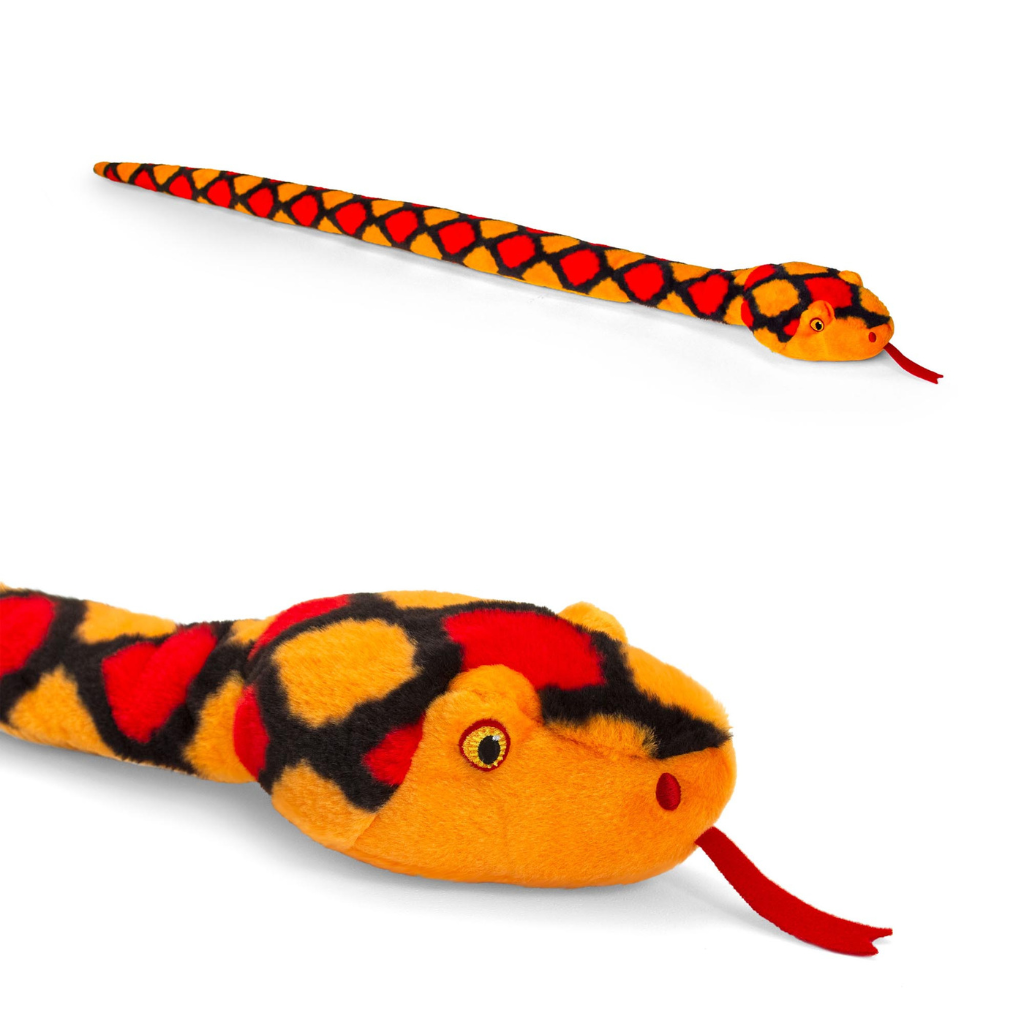 Keeleco Orange Snake Soft Toy
