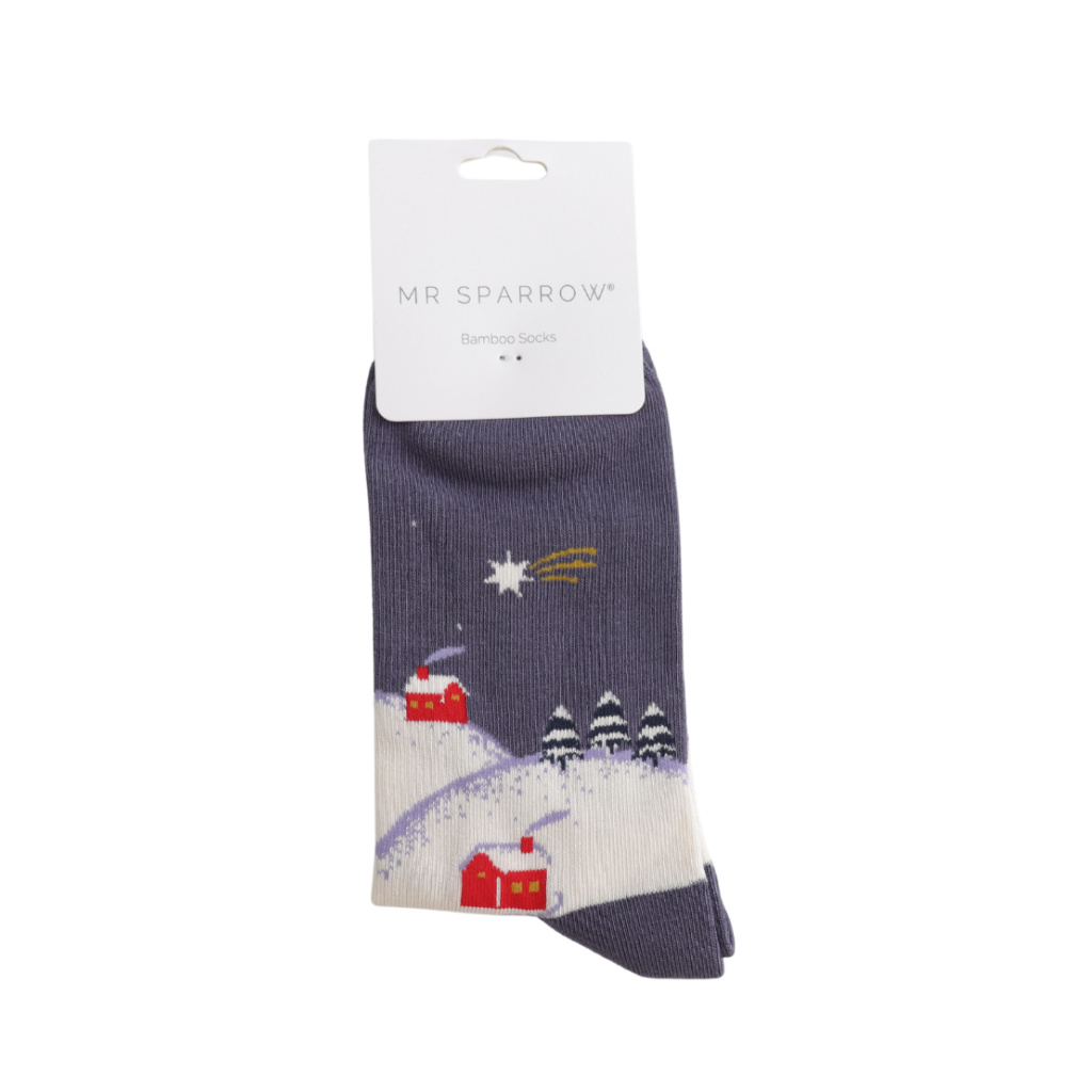 Mr Sparrow Winter Night Socks