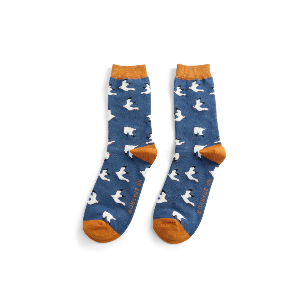 Mr Sparrow Navy Seagulls Socks