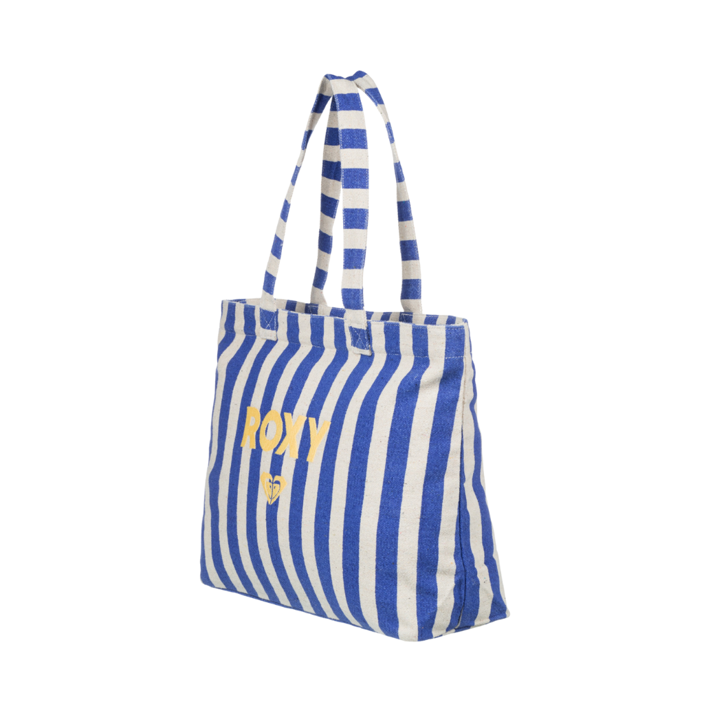 Roxy Blue & Natural Stripe Tote Bag