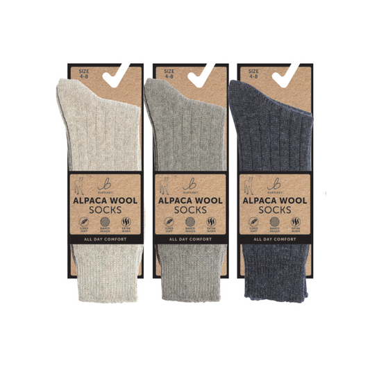 Alpaca Wool Natural Socks