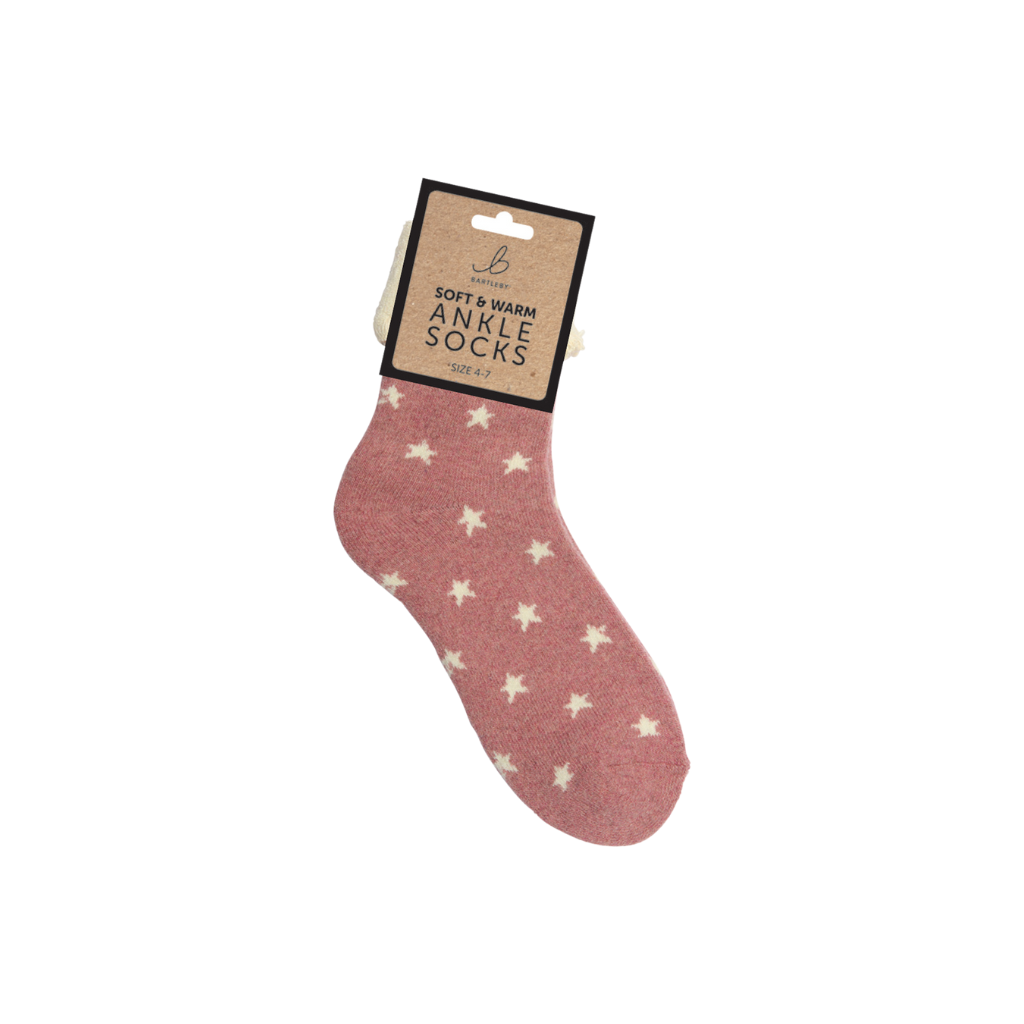Pink Star Socks