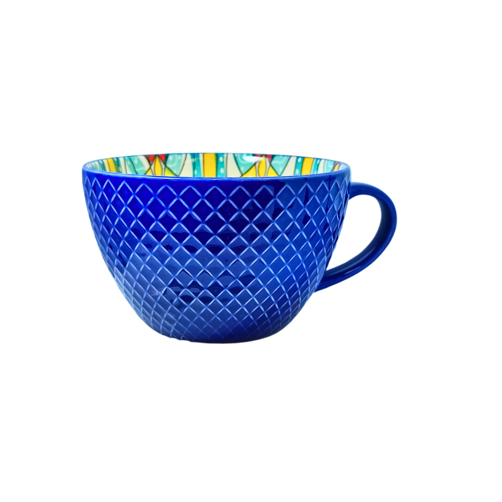 Blue Patterned Mug