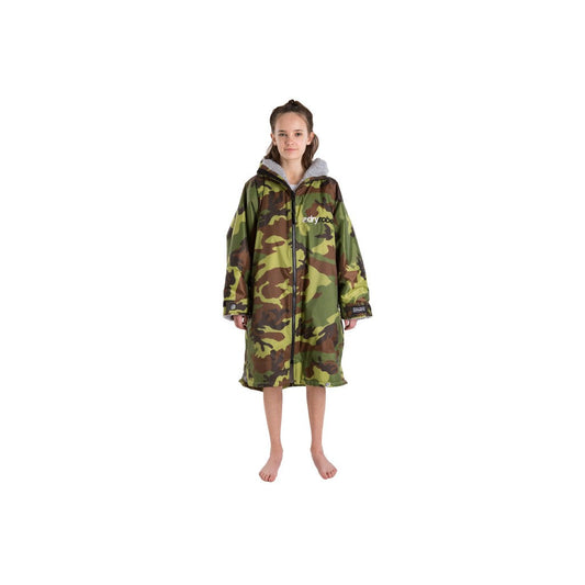 dryrobe Long Sleeve Camo & Grey Changing Robe (Kids)