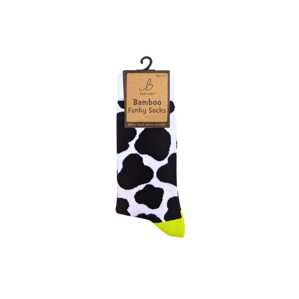 Bamboo Cow Print Socks