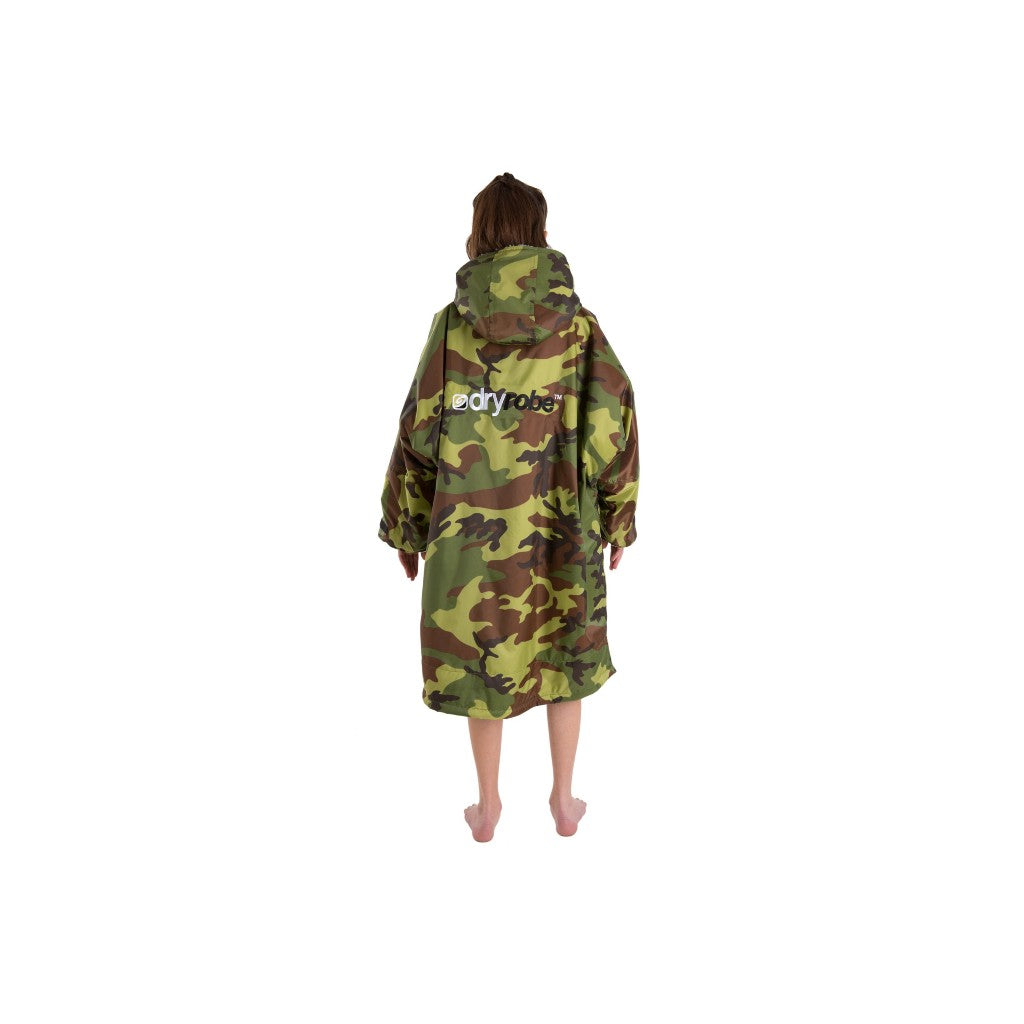 dryrobe Long Sleeve Camo & Grey Changing Robe (Kids)