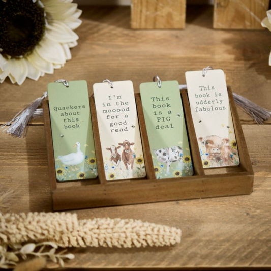 Farm Animal Wooden Bookmark