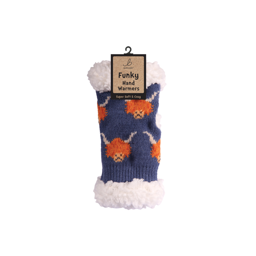 Highland Cow Sherpa Hand Warmers