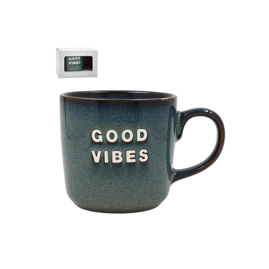 Good Vibes Reactive Glaze Mug