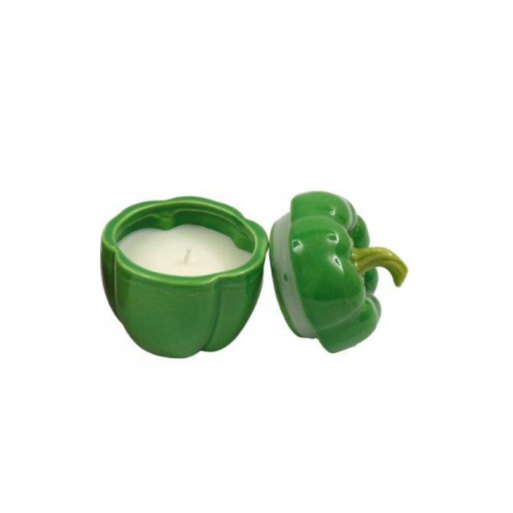 Green Pepper Candle Pot
