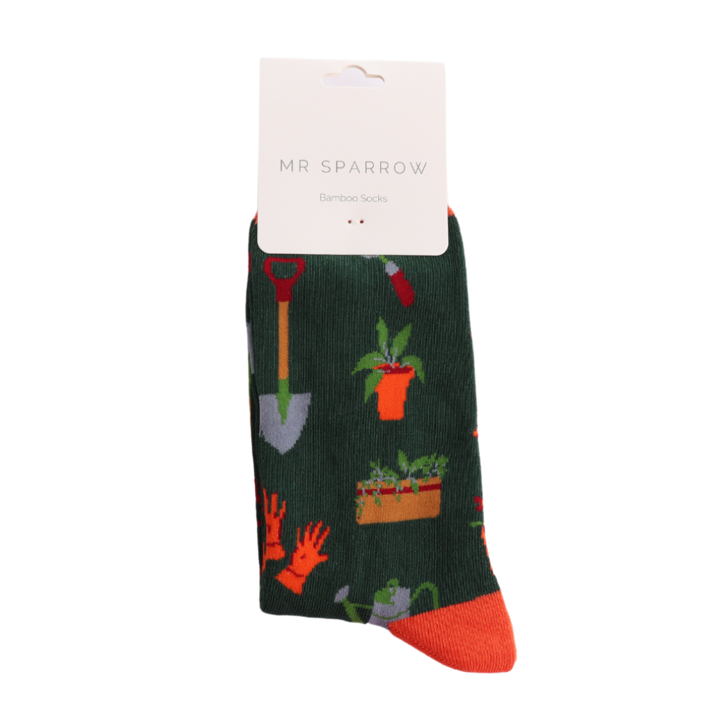 Mr Sparrow Gardener's Tools Socks