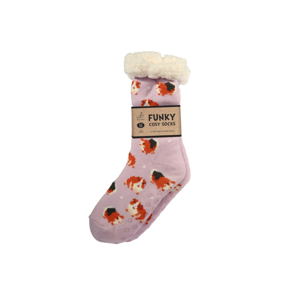 Sherpa Guinea Pig Slipper Socks (One Size 4-8)