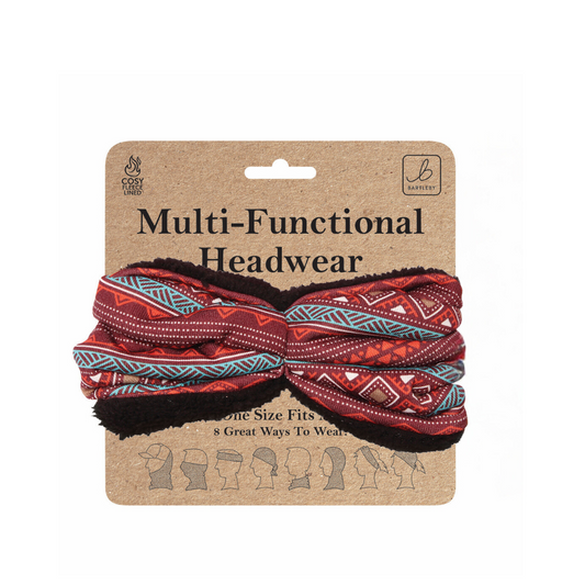 Patterned Orange Neck Warmer