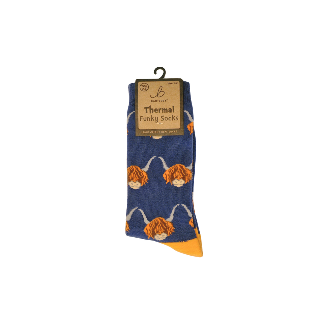 Highland Cow Thermal Socks (6 - 11)
