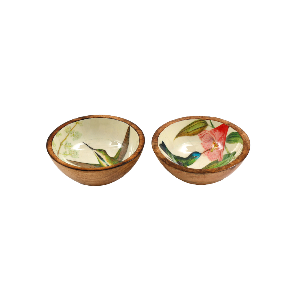 Hummingbird Enamel 17.5cm Bowls