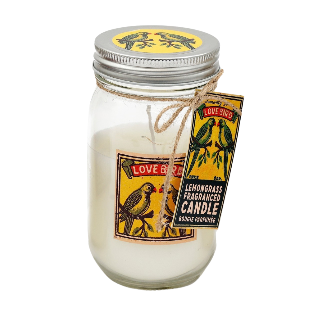 Indian Stamp Lemongrass Large Candle
