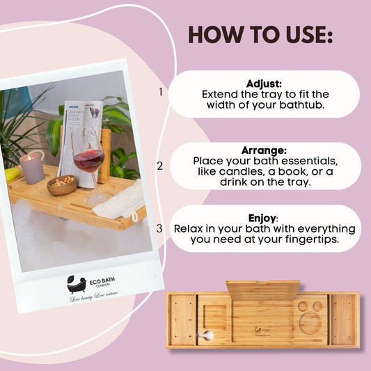Eco Bath Bamboo Bath Tray
