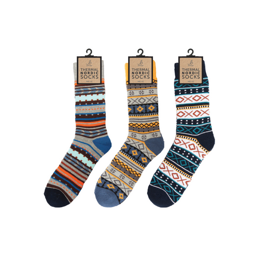 Nordic Thermal Navy Socks