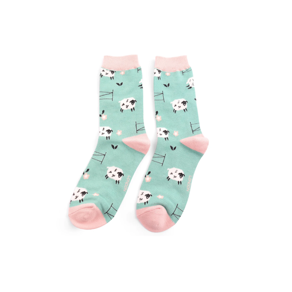 Miss Sparrow Duck Egg Jumping Sheep Socks