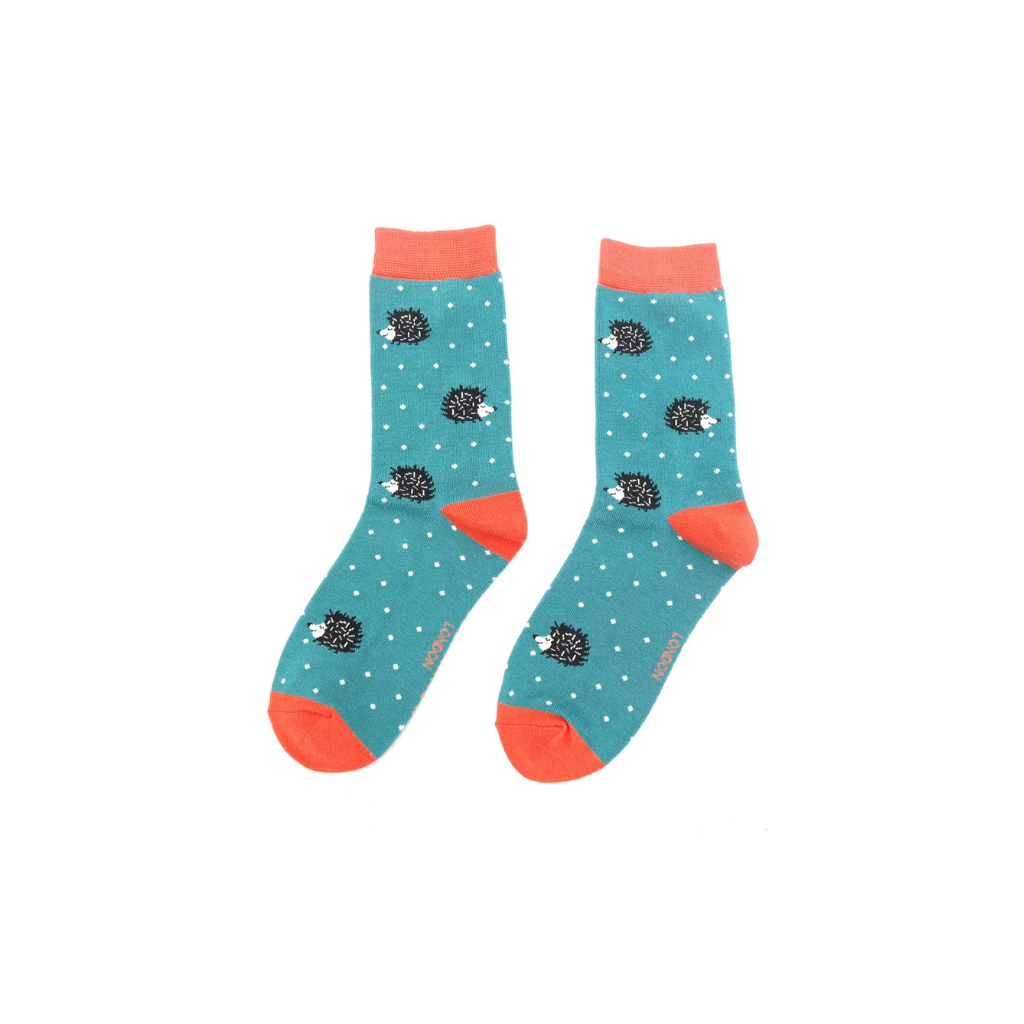 Miss Sparrow Sleepy Hedgehogs Socks