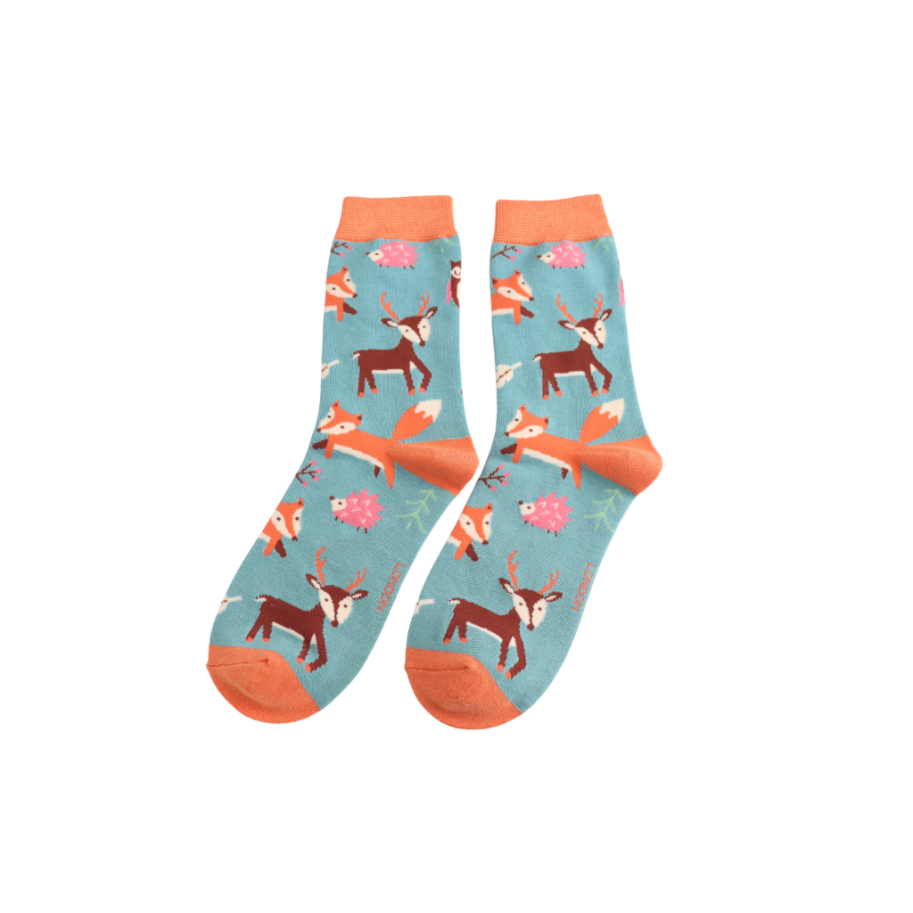 Miss Sparrow Woodland Animals Socks
