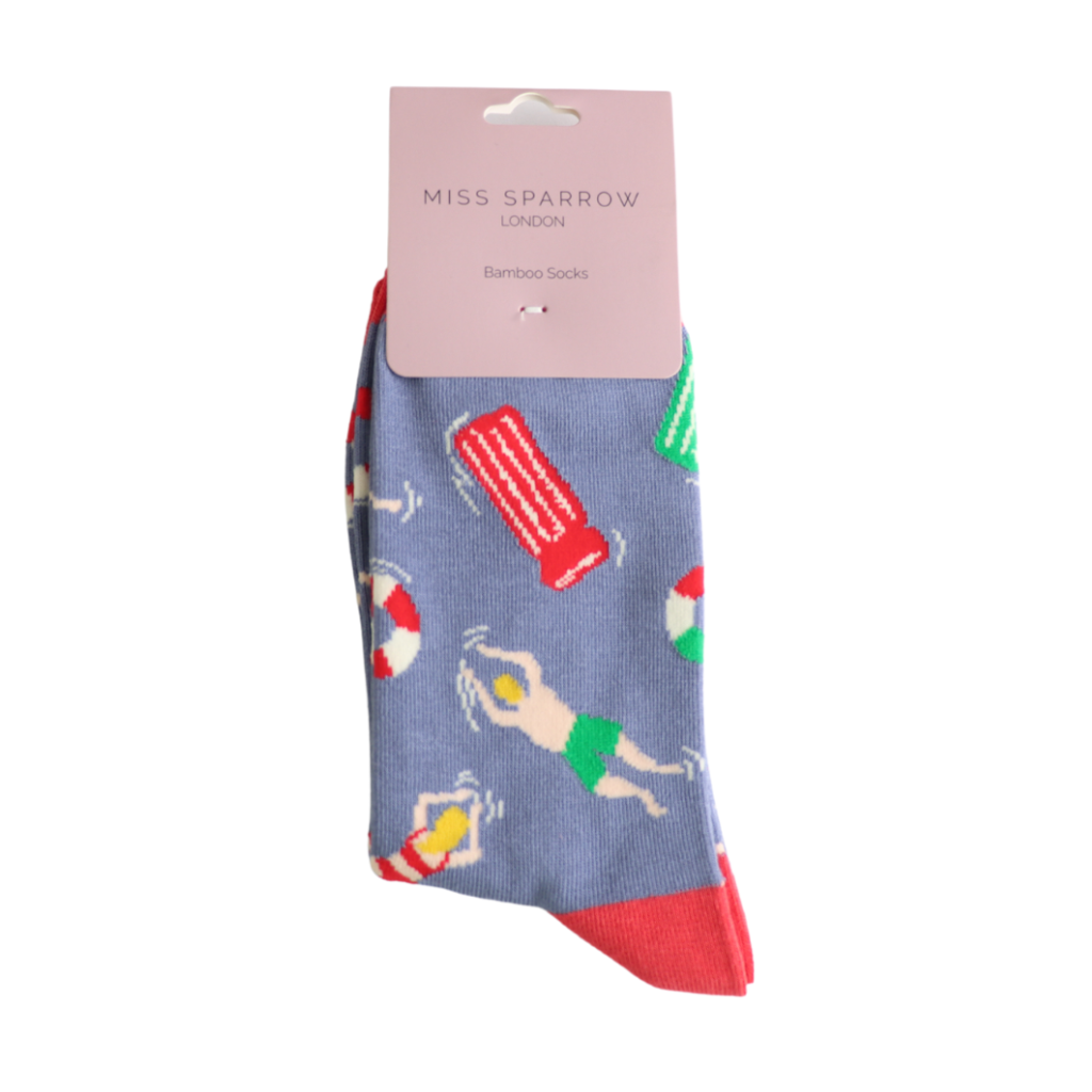 Miss Sparrow At The Pool Socks