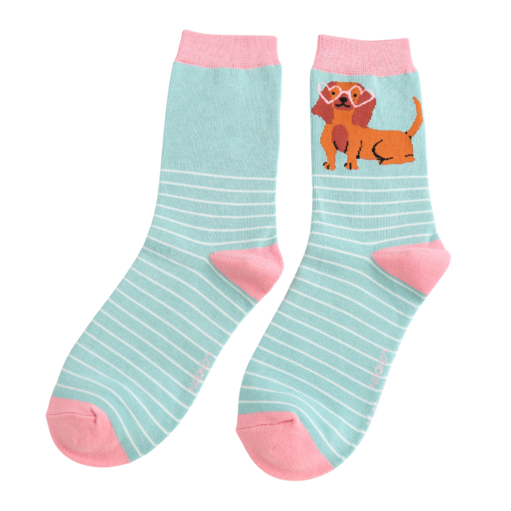Miss Sparrow Sausage Dogs in Shades Socks