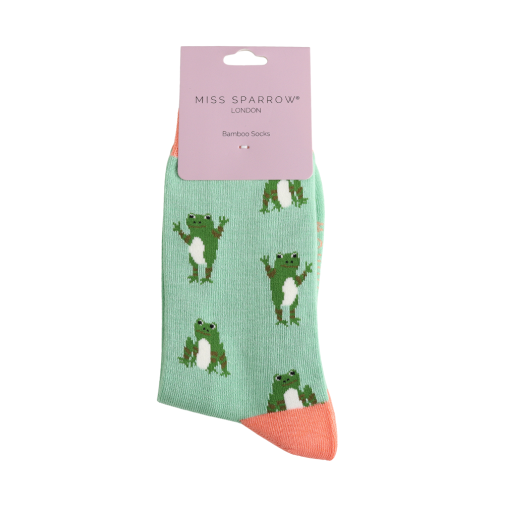 Miss Sparrow Happy Frogs Socks