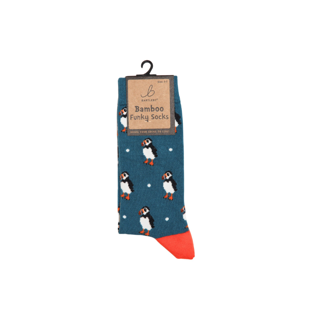 Bamboo Puffins Socks (4 - 7)