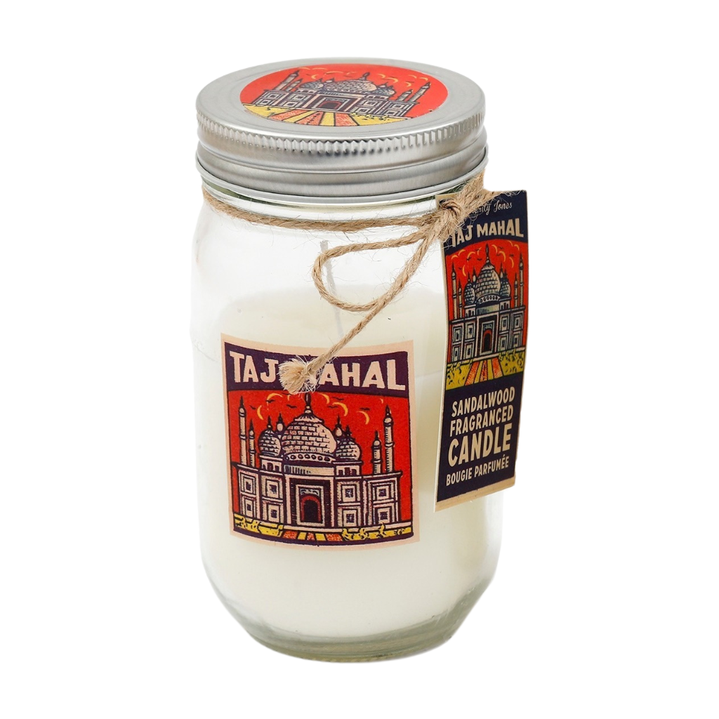Indian Stamp Sandalwood Large Candle