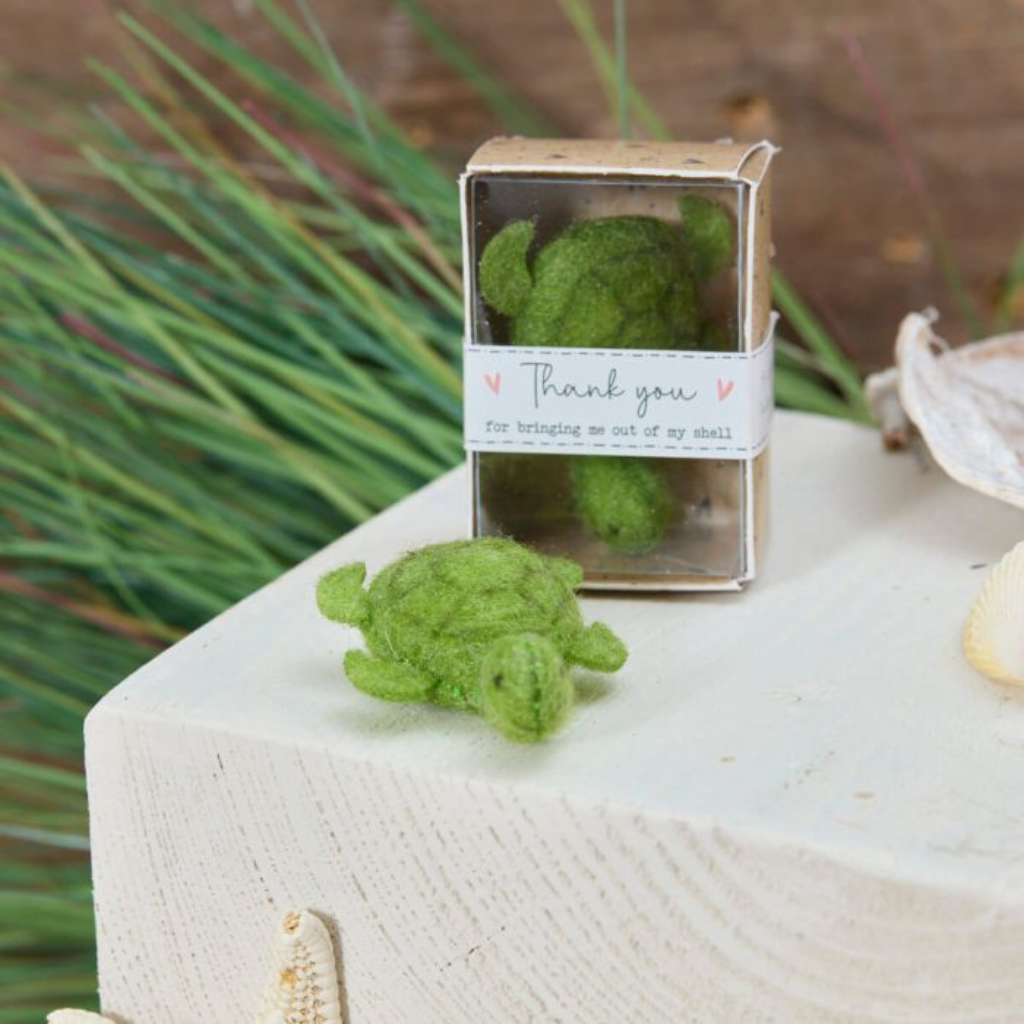 Turtle Felt Pocket Keepsake