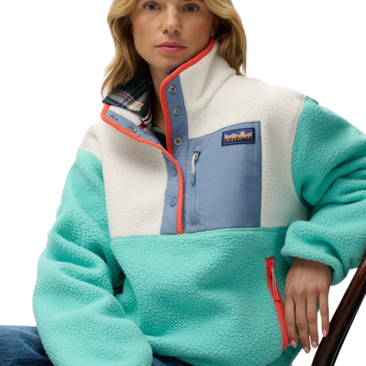 Superdry Colour Block Pullover Fleece