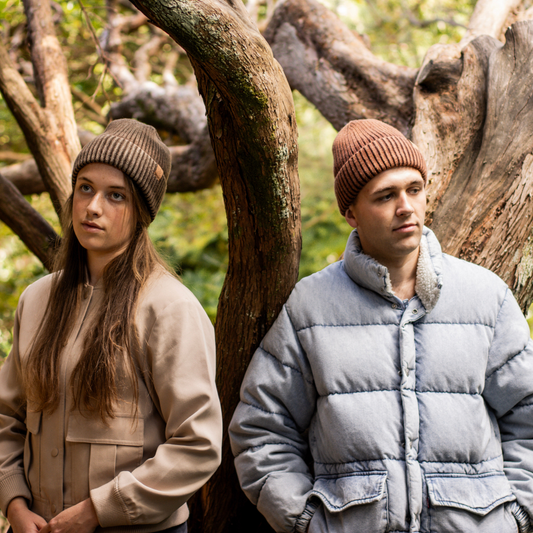 Washed Ribbed Waterproof Beanie