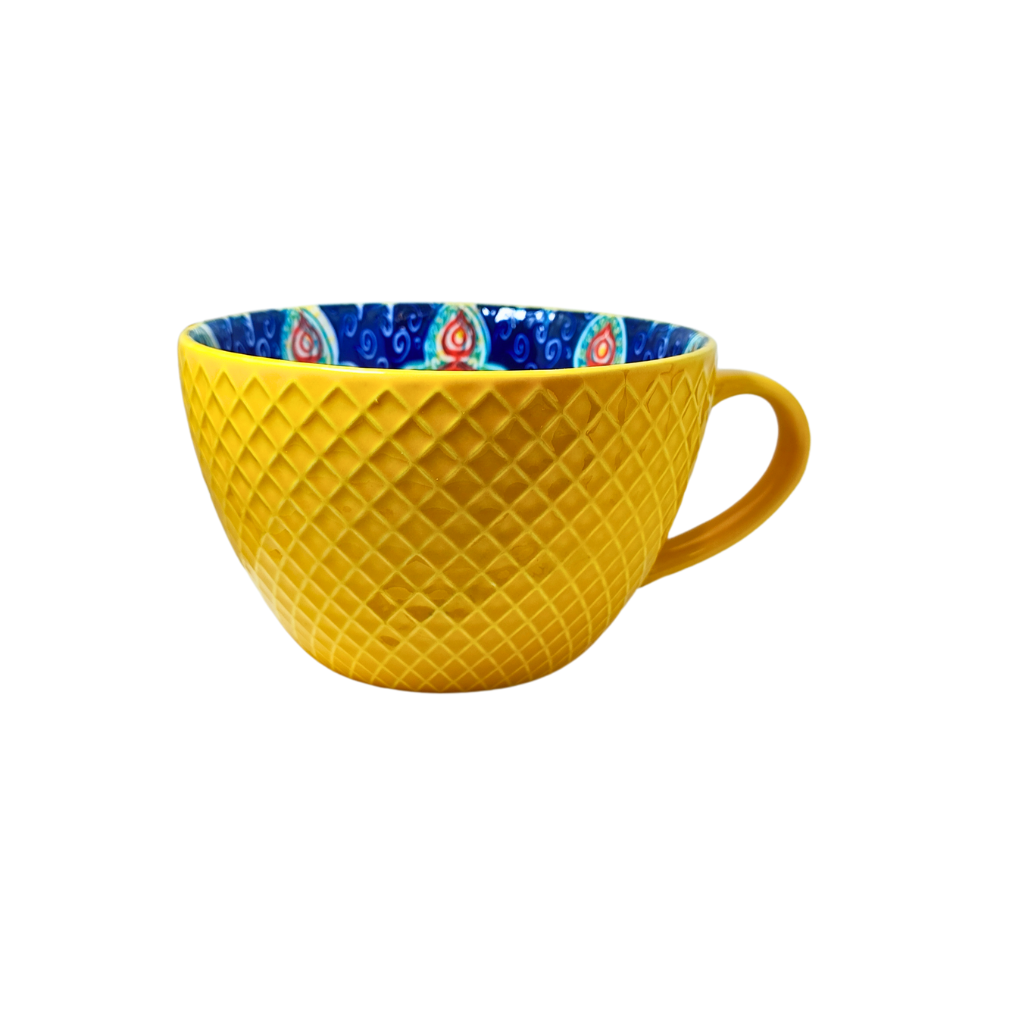 Yellow Patterned Mug