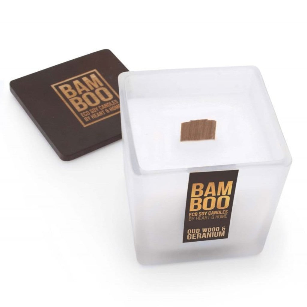 Oud Wood & Geranium Eco Soy Candle