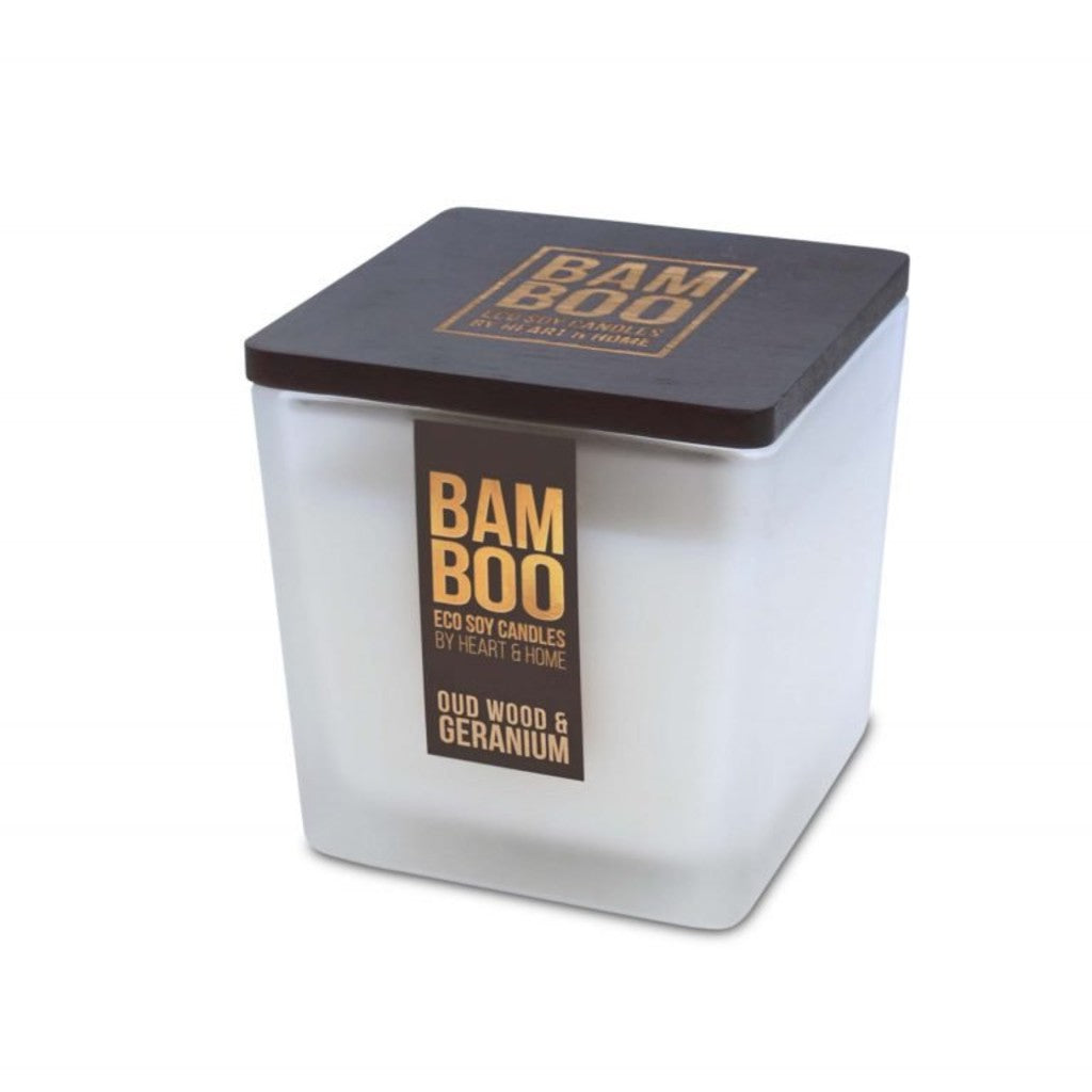 Oud Wood & Geranium Eco Soy Candle