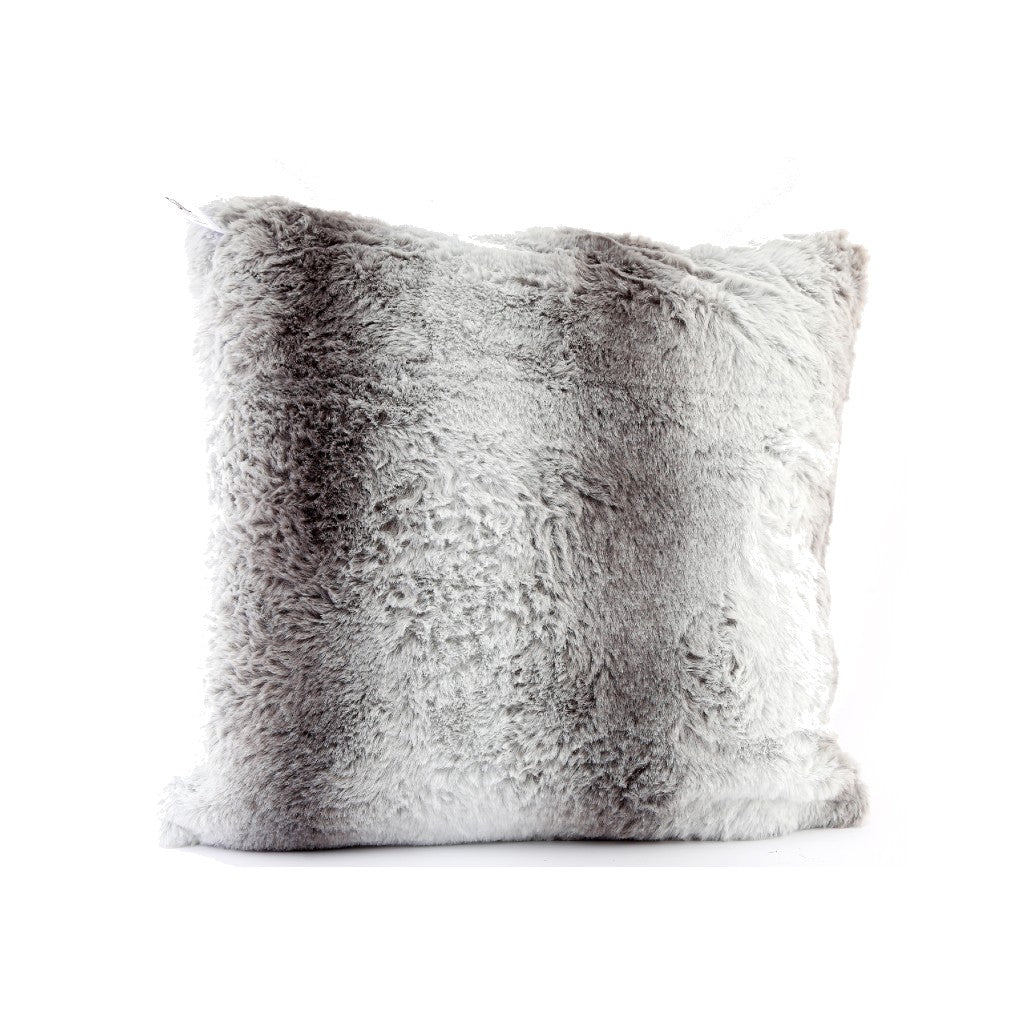 Grey Fluffy Cushion – Keep Cosy - Main Image