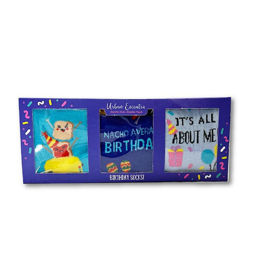 Urban Eccentric Birthday Socks (3 Pairs)