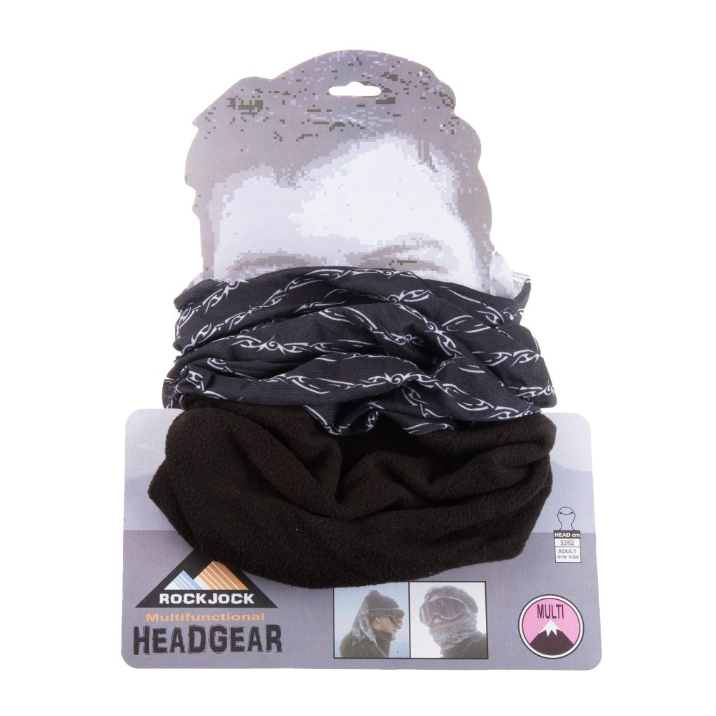 Neck Warmer Black & White