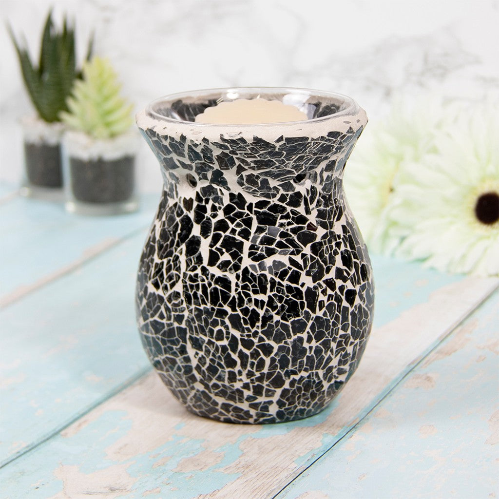 Black Mosaic Wax Melt & Oil Warmer