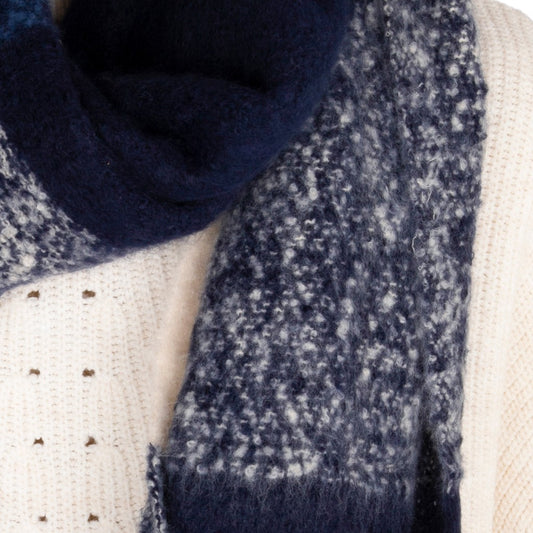 Blue Block Colour Blanket Scarf