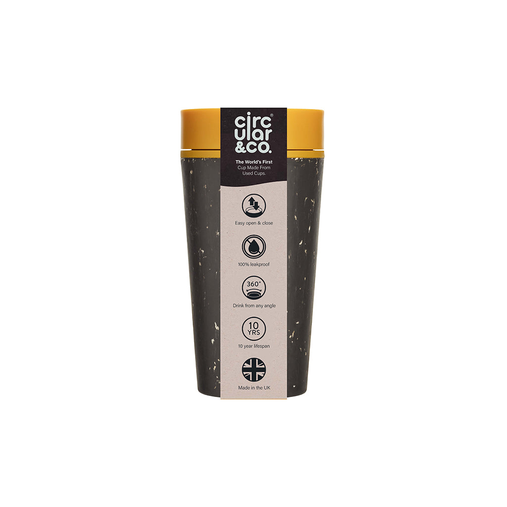 Circular & Co Circular Black & Yellow Coffee Cup (12oz)