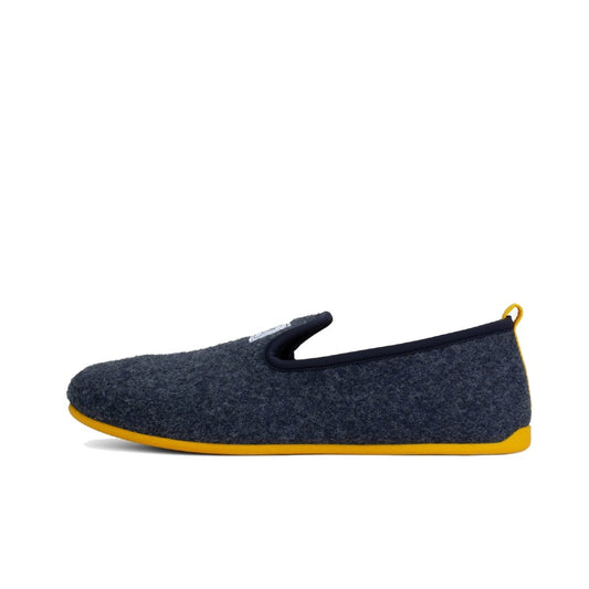 Mercredy Navy & Yellow Slippers