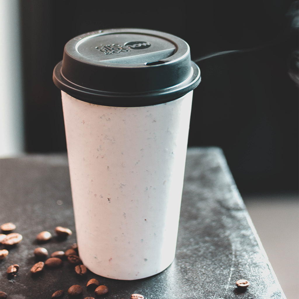 Circular & Co Now Cream & Black Coffee Cup (12oz)