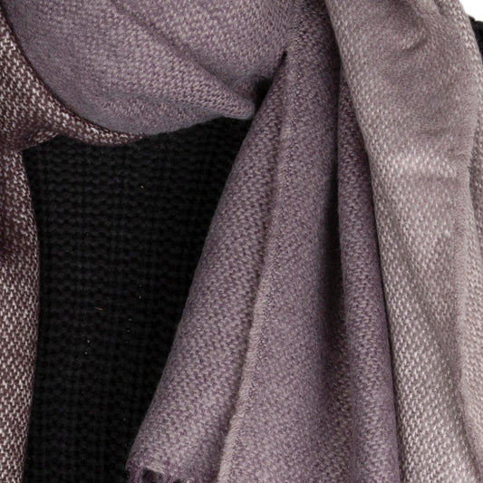 Charcoal Contrast Two Tone Blanket Scarf
