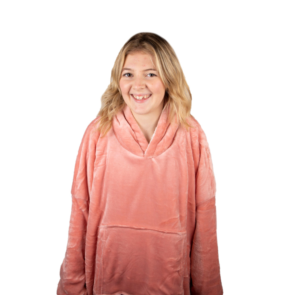 Pink Sherpa Blanket Hoodie