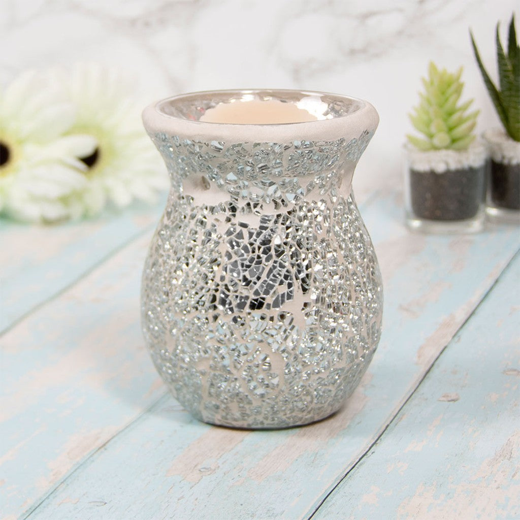 Silver Mosaic Wax Melt & Oil Warmer